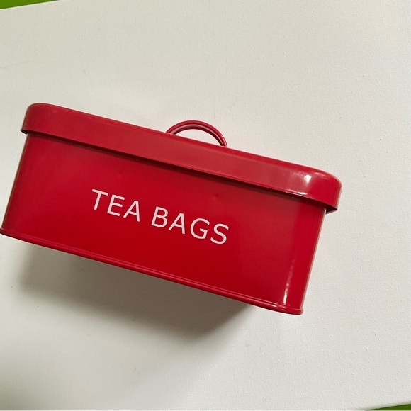 No Brand Kitchen Red Tea Bags Container Poshmark